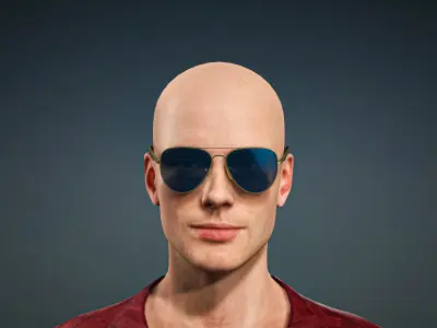 High Quality Male Gangster Low-poly 3D model