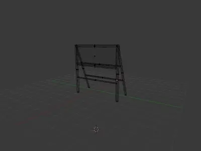 Small BillBoard - Low Poly Low-poly 3D model