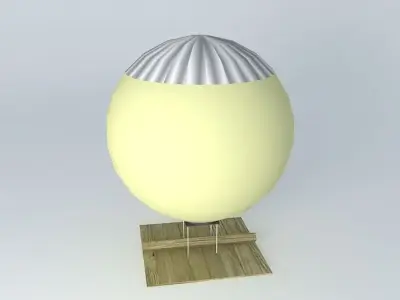 Heat lamp %26 mantle with cooling fan Free 3D model