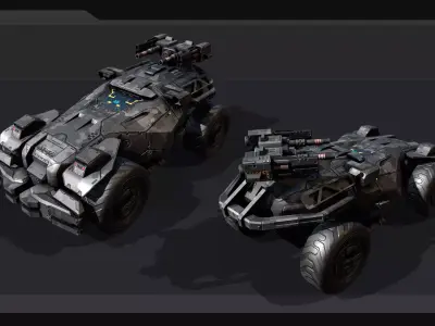 LAV - MX4 - Light Armored Vehicle Low-poly 3D model