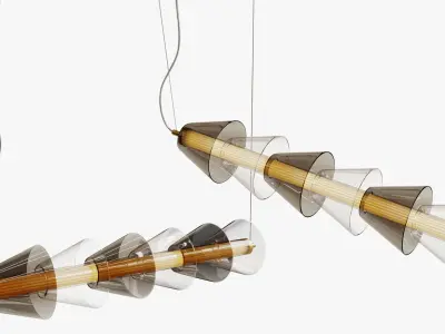 Plum pendant lamp 3D model