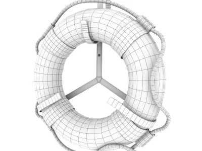 Life Preserver Ring Low-poly 3D model