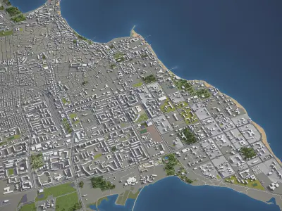 Yevpatoriya  Low-poly 3D model