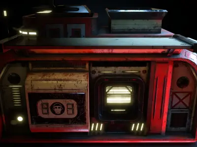 Cabinet star wars vehicle Low-poly 3D model