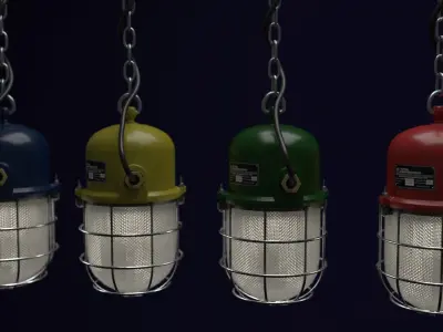 indastrial lamp 3D model