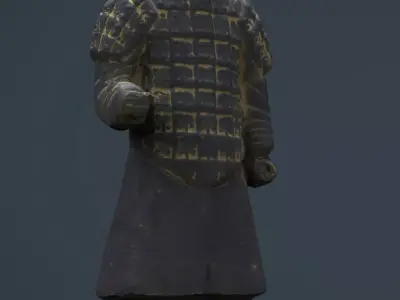 Terracotta Warriors Soldier Low-poly 3D model
