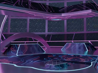 Skate Park Low-poly 3D model