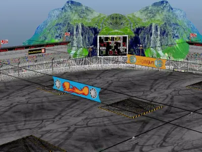 game environment Low-poly 3D model