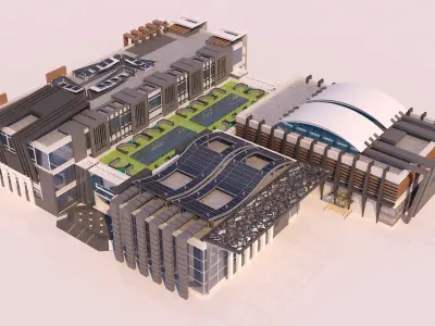 0033 - Art Center - 2021 - 01 - Design 02 - 2D Plans - 3D Files 3D model