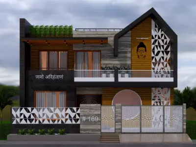 Exterior House Design 3D print model