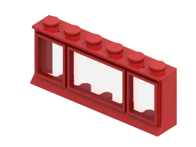 TwindBricks3D - 36 Piece Window Part Collection - Part 2 3D print model