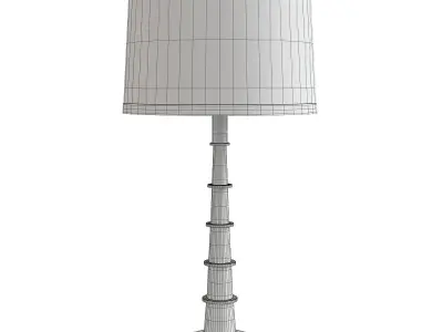 Auger Small Table Lamp Low-poly 3D model