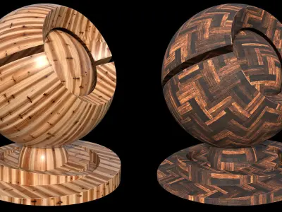 150 Unique Wood Smart Material Bundle Texture