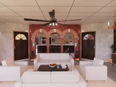 HOUSE COTTAGE CABIN HUT VILLAGE PACK Low-poly 3D model Low-poly 3D model