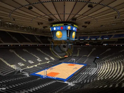  MSG Basketball Arena with Animated Audience (MAYA) 