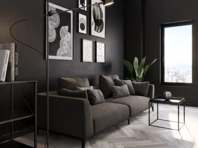 living room scene interior 02