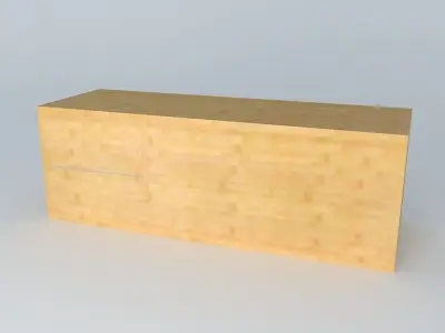 Shelf Cabinet DOORS HDO2FS 6 17 BRW Milano Oak 3D model