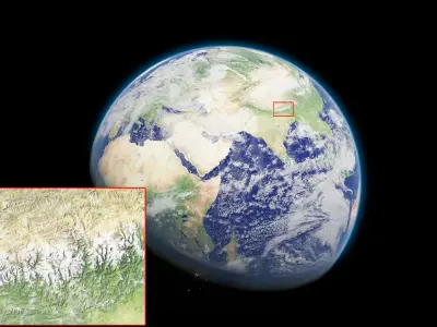 Photorealistic Earth 43K 3D model