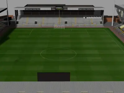 Meadow Lane Notts County FC Low-poly 3D model