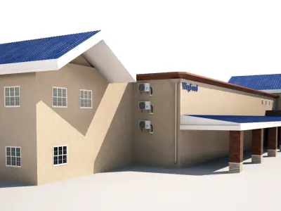 Super Market Building 3D model