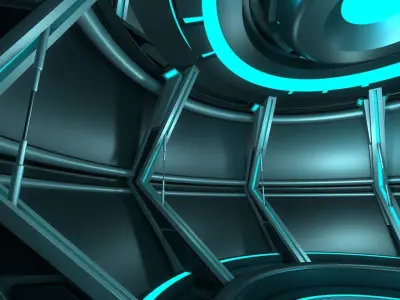 Sci Fi Room 3D model 31