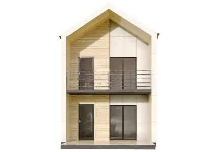 kolleksiya modren house N4 Low-poly 3D model