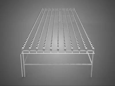 LARGE HYDROPONIC RACK NETCUP NFT SYSTEM ARRAY GARDENING FARMING 3D model