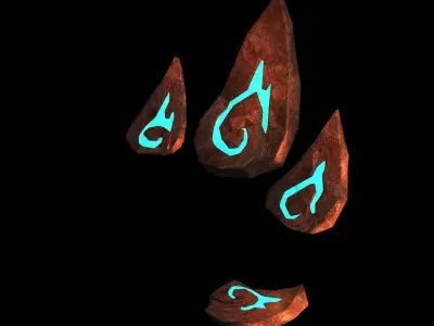 Lava Hell - Stone Leaf 24 3D model