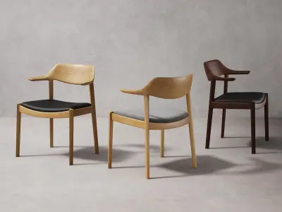 Wing Side Chair 3D model