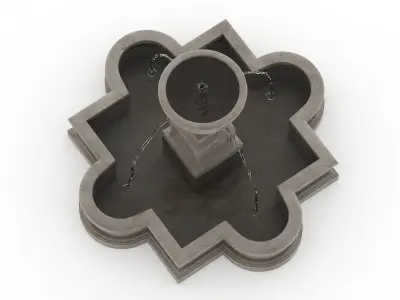 Fountain 04 PBR Realistic Low-poly 3D model