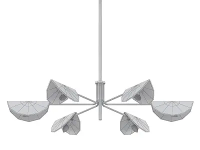 Bloem five light chandelier 3D model