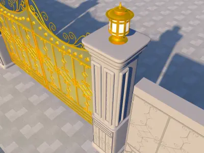 Gate For a House 3D model