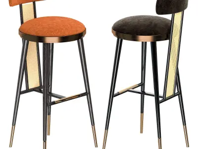BAR CHAIR BLAKEY Low-poly 3D model