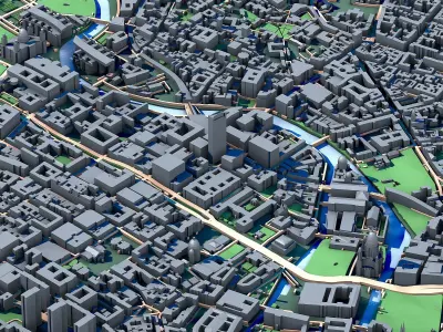 Berlin Cityscape Printable German Capital 3D print model