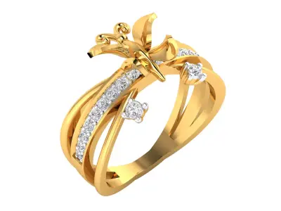 Women Ring Render 3dm STL MTL SLC JCD OBJ FBX Details 3D print model order