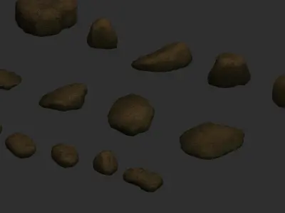 Assorted Rocks - Earth 2 Low-poly 3D model