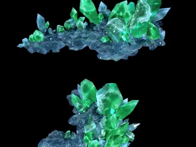 Heterogeneous - Building - Crystal 01 3D model