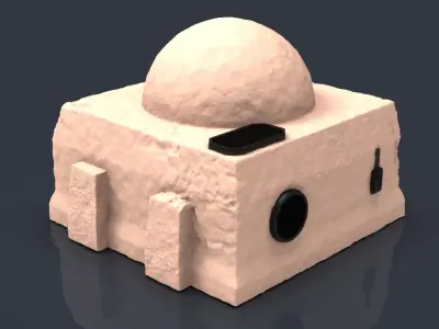 Star wars tatooine buldings LEGION 3D print model