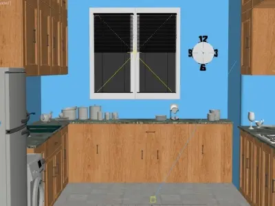 Kitchen Full Scene  3D model