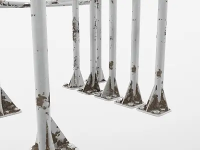 railing system collection 3D model
