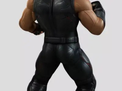 Fighter character 3D model