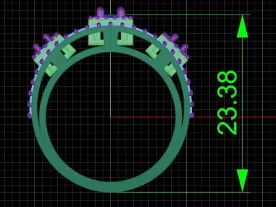 Jewelry ring 226 3D print model purchase
