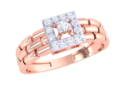 Women Ring  Render 3dm STL OBJ FBX Details 3D print model 138