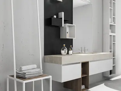 Bathroom furniture collection 3  Bathroom 9 3D model