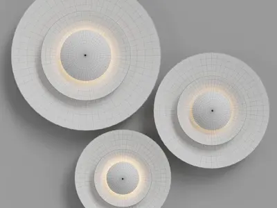  Deva Wall Light Low-poly 3D model