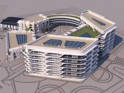 0063 - Medical Building - 2Ds Plans - 3Ds Files 3D model