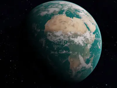 Alpha Earth planet 2  3D model