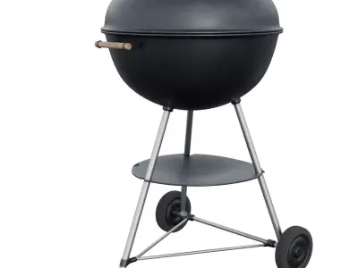 BBQ round weber style Low-poly 3D model