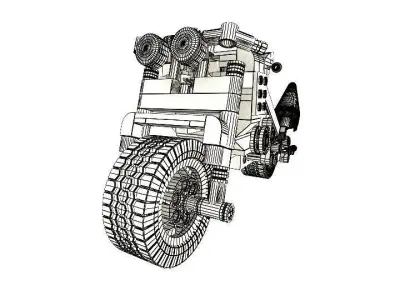 Lego motorcycle 3D model