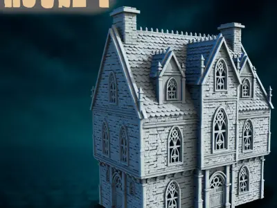 Gothic House 3D print model